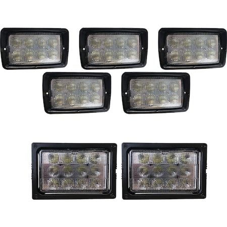 TIGER LIGHTS 12V Upper Cab LED Light Kit For MacDon M105 Flood/Spot Combo Off-Road Light MacDonKit-1